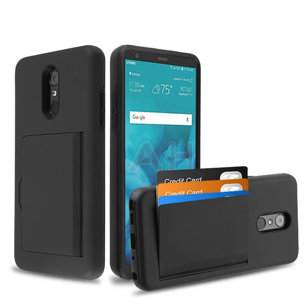 For LG Stylo 4 Stylo 4 Plus Credit Card Wallet Back Storage