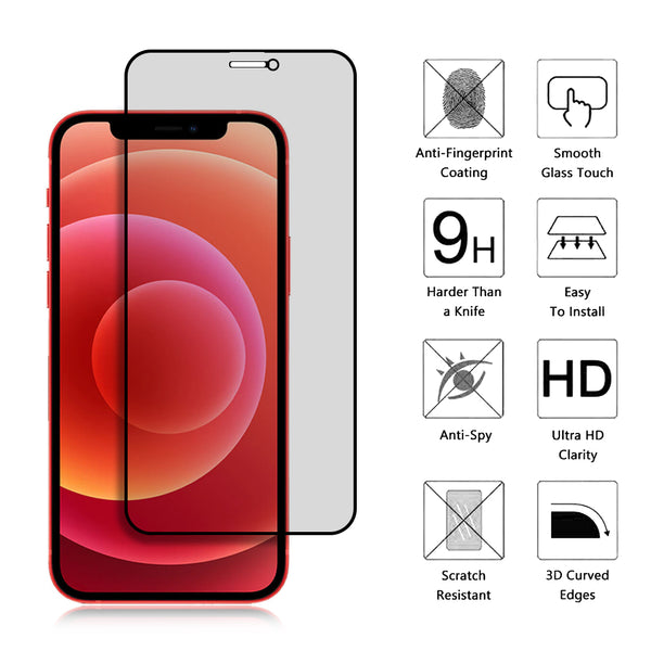 RhinoShield Screen Protector Compatible with [iPhone 12/12 Pro] | 9H 3D  Curved Edge to Edge Tempered Glass - Full Coverage Clear and Scratch  Resistant