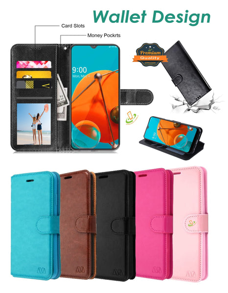 Cell Phone Flip Case Cover Wallet Case For Samsung Galaxy S23 Ultra,Premium  Soft PU Leather Zipper Flip Folio Wallet With Wrist Strap Card Slot