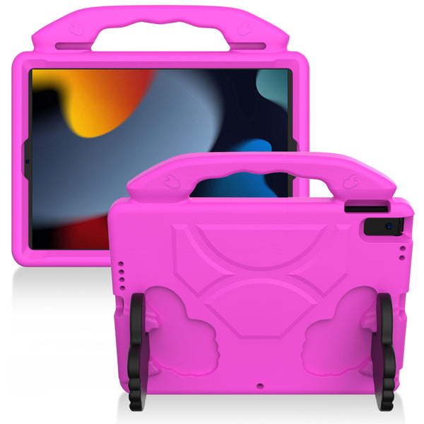 For DOOGEE T30 Pro 11 2023 Handle Kickstand Children EVA Shockproof Tablet  Case(Pink)