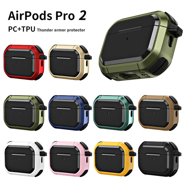  POCKT AirPods Pro Case Cover with Keychain Hard Skin Cases for  AirPods Pro Charging Case