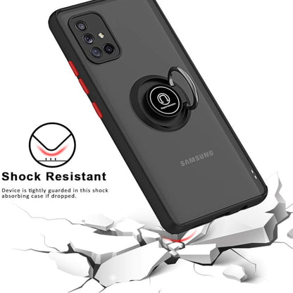 For Samsung Galaxy A16 5G Ring Holder Kickstand [with Magnetic] TPU Shockproof & Lens Protector Hybrid Armor Case Cover