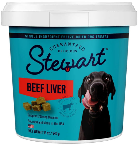 Stewart Freeze Dried Beef Liver Treats [Dog Supplies] 12 oz