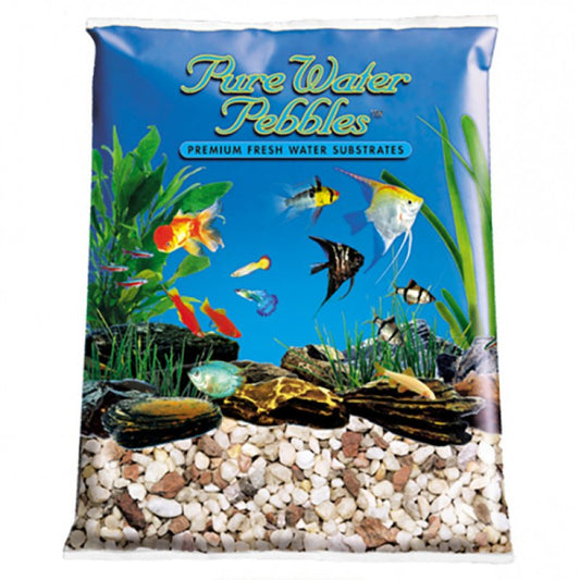 Pure Water Pebbles Aquarium Gravel Custom Blend [Aquarium Supplies] 25 lb