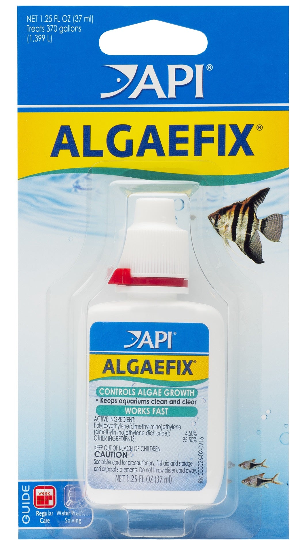 API AlgaeFix Controls Algae Growth for Freshwater Aquariums [Aquarium Supplies for Aquarium] 7.5 oz (6 x 1.25 oz)