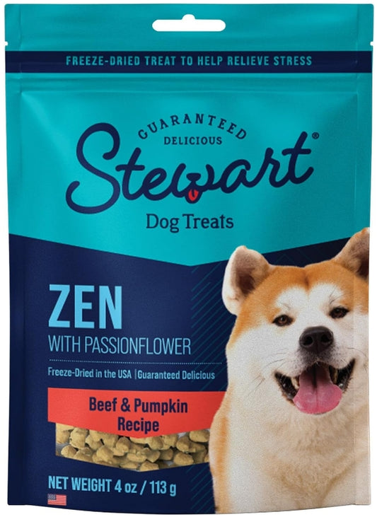 Stewart Zen Freeze Dried Beef and Pumpkin Treats with Passionflower [Dog Supplies for Dog] 4 oz