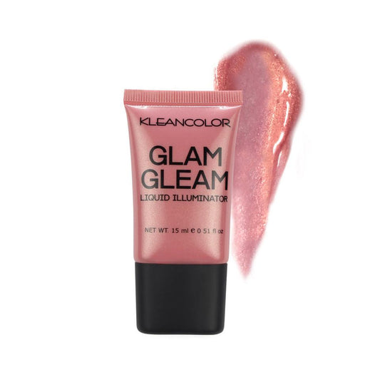 KLEANCOLOR Glam Gleam Liquid Illuminator [FACE, Highlight & Shimmer] Rose