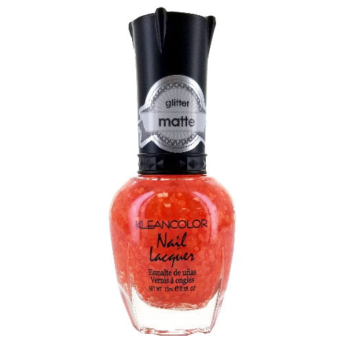 KLEANCOLOR Glitter Matte Nail Lacquer [Nail Polish] Poppy Field