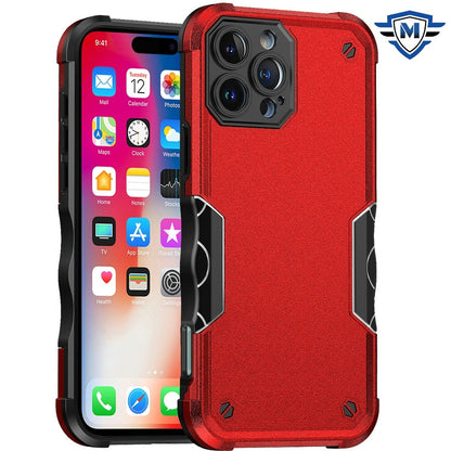 For Apple iPhone 16 Pro (6.3") Back Hybrid Slim Fit Thin Lightweight Shockproof Hard PC Bumper Frame 2in1 Armor Protection Case Cover