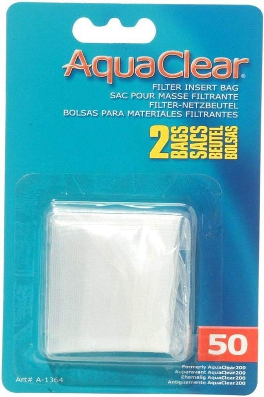 AquaClear Filter Insert Nylon Media Bag [Filter & Bio Bags] 50 gallon - 2 count