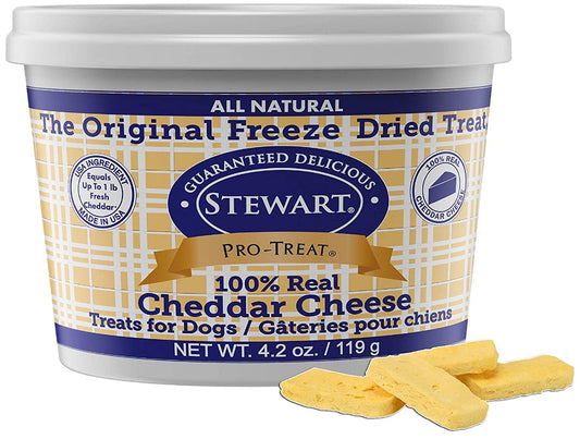 Stewart Freeze Dried Cheddar Cheese Dog Treats [Dog Supplies] 4.2 oz