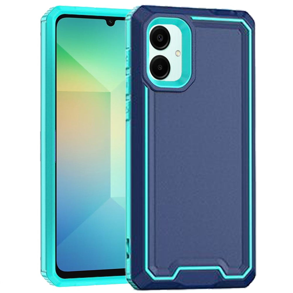 For Samsung Galaxy A06 Tough Modern Fused Hybrid Armor Hard PC + TPU Rubber Shockproof Drop Impact Protection Case Cover