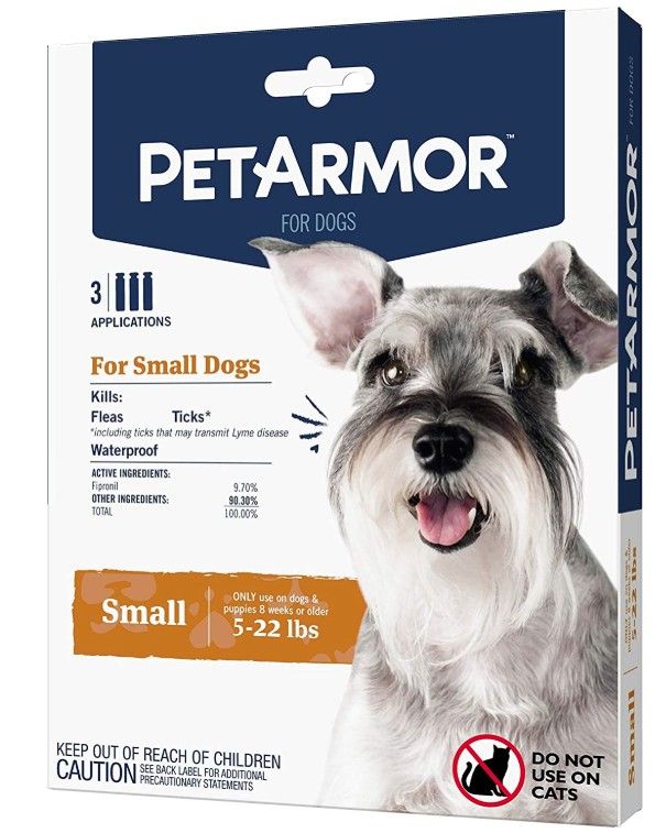 PetArmor Flea and Tick Treatment for Small Dogs (5-22 Pounds) [Flea & Tick Dips] 3 count