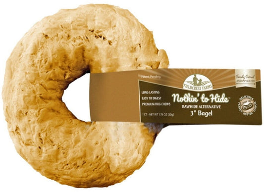 Fieldcrest Farms Nothin to Hide Peanut Butter Bagel [Dog Supplies] 1 count