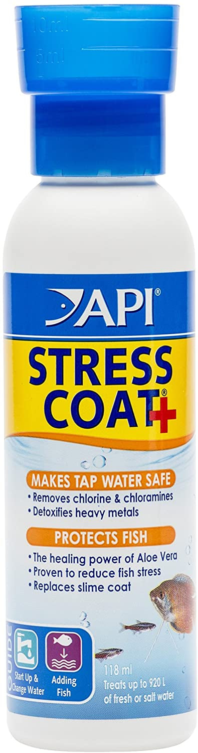 API Stress Coat + Fish and Tap Water Conditioner [Aquarium Supplies] 24 oz (6 x 4 oz)