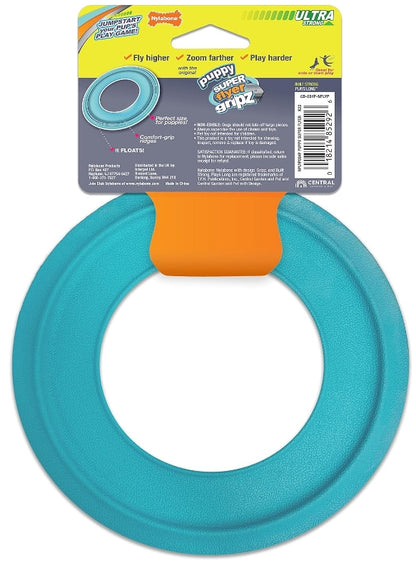 Nylabone Super Flyer Gripz Disc Puppy Toy [Dog Supplies for Dog] 1 count