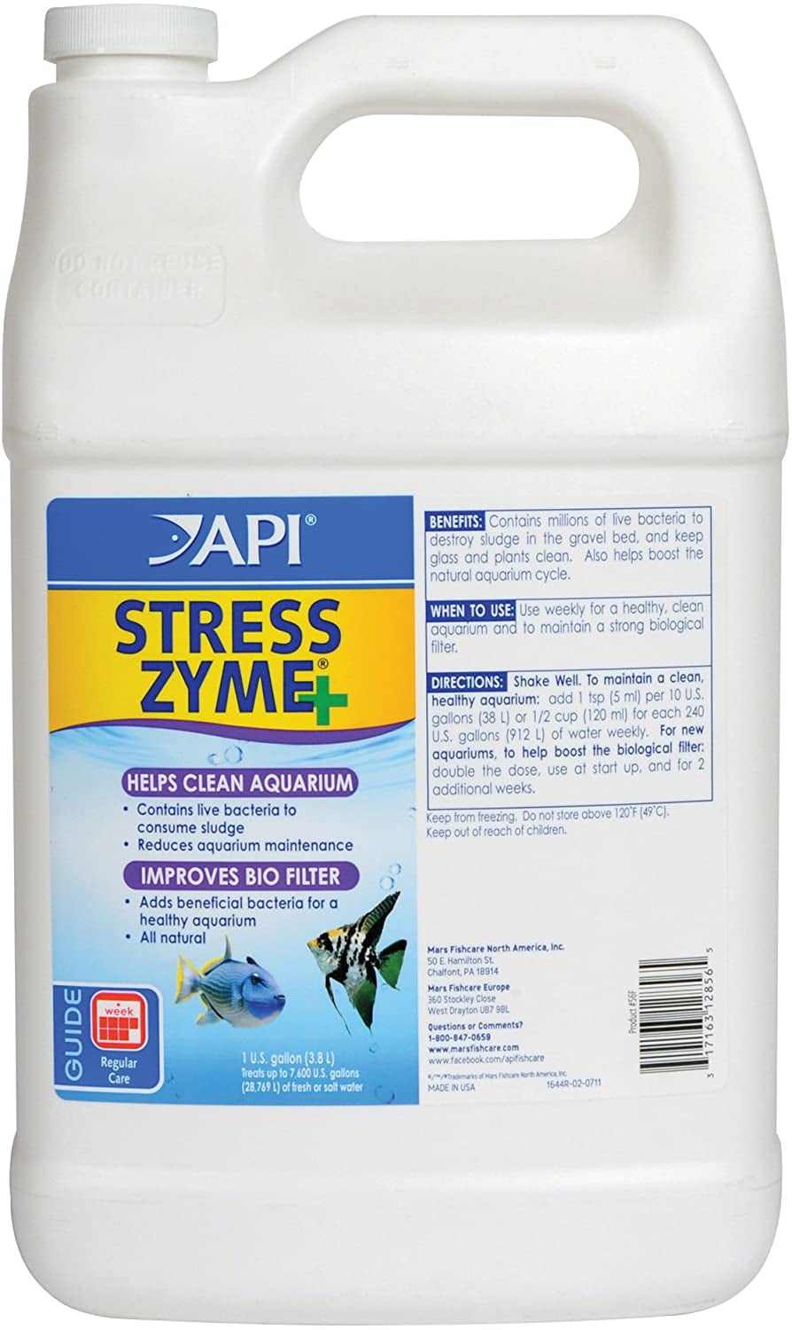 API Stress Zyme Plus Bio Filtration Booster [Aquarium Supplies] 1 gallon