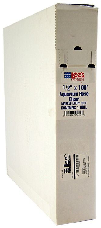 Lees Flexible Clear Aquarium Water Tubing [Aquarium Supplies] 1/2" ID x 100 feet