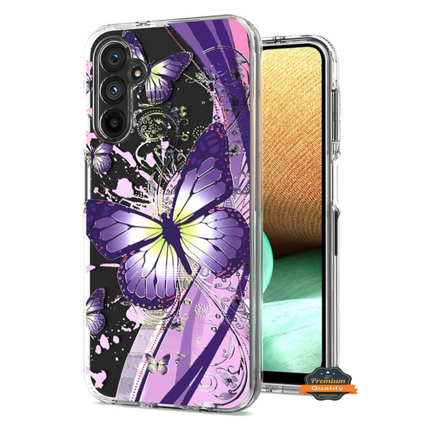 For Samsung Galaxy S24 FE /Fan Edition Hybrid Trendy Image Patterns Design Transparent Hard Back Shockproof TPU Rubber Case Cover