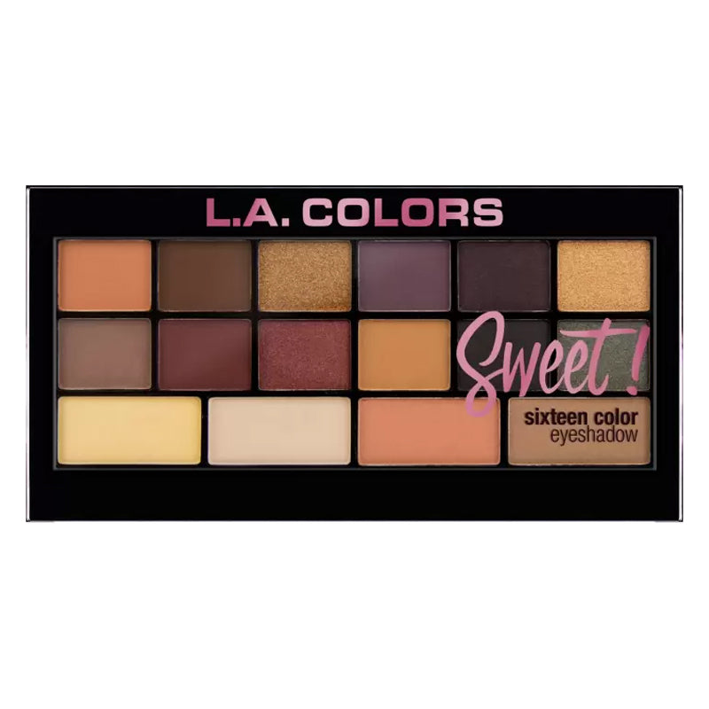 L.A. Colors Sweet! 16 Color Eyeshadow Palette [EYES, Eyeshadow] Brave