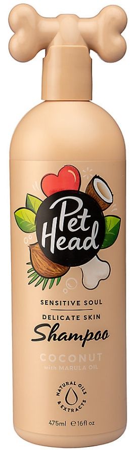 Pet Head Sensitive Soul Delicate Skin Shampoo for Dogs Coconut with Marula Oil [Shampoos Regular for Dog] 16 oz