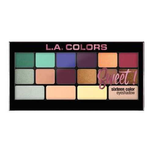 L.A. Colors Sweet! 16 Color Eyeshadow Palette [EYES, Eyeshadow] Playful