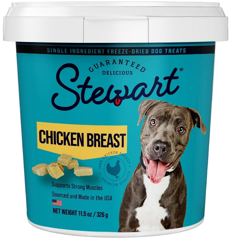 Stewart Freeze Dried Chicken Breast Treat Resealable Pouch [Dog Supplies] 11.5 oz