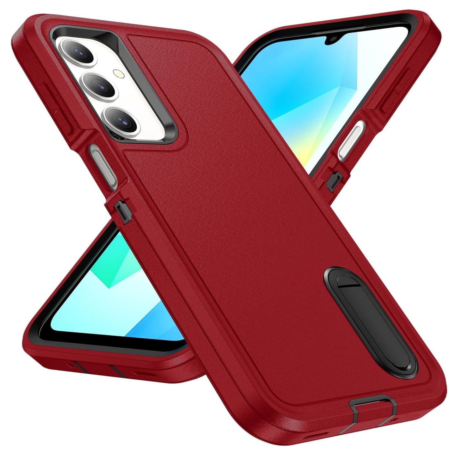 For Samsung Galaxy A16 5G Heavy Duty Armor Case with Kickstand Shockproof Rugged Protective Cover Case Cover