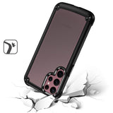 For Apple iPhone 15 Plus (6.7") Heavy Duty Hybrid Clear back Shield Hard PC + TPU Bumper Edge Frame Shockproof  Phone Case Cover