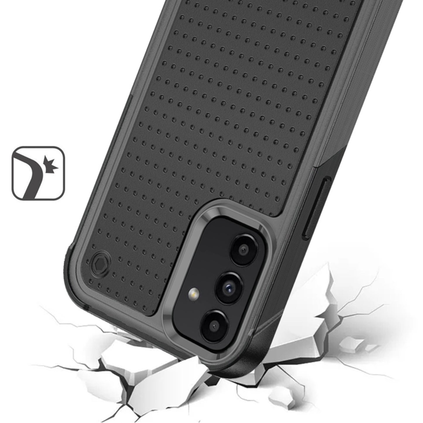 For Apple iPhone 15 (6.1") Shockproof Non-Slip Textured Heavy Duty Rugged TPU Drop Military Protection Tough Bumper  Phone Case Cover