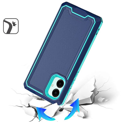 For Samsung Galaxy A06 Tough Modern Fused Hybrid Armor Hard PC + TPU Rubber Shockproof Drop Impact Protection Case Cover