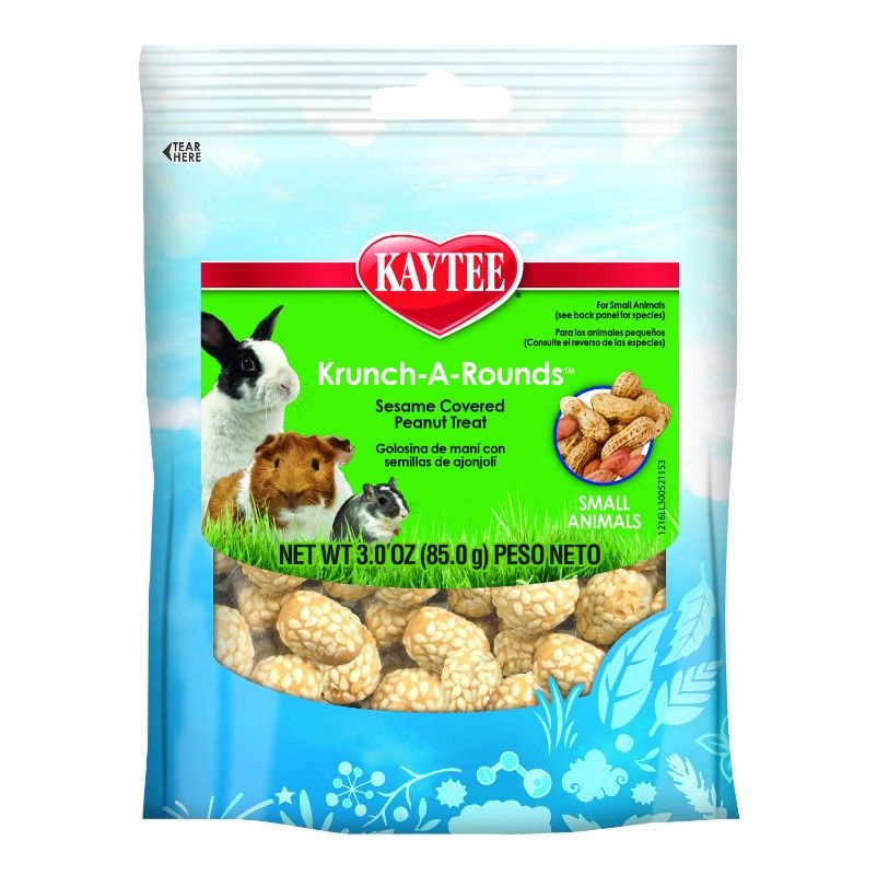 Kaytee Fiesta Krunch-A-Rounds - Small Animals [Small Pet Treats for Small Pet] 2 oz