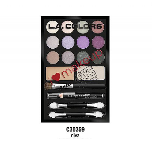 L.A. COLORS I Heart Makeup Drama Eye Palette [Makeup Sets] Diva