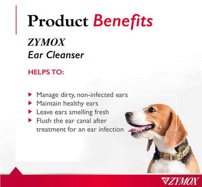 Zymox Ear Cleanser for Dogs and Cats [Dog Supplies] 4 oz