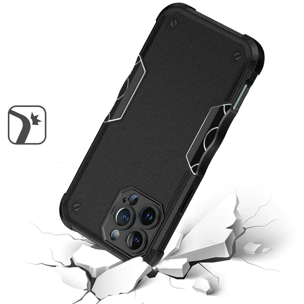 For Apple iPhone 16 Pro Max (6.9") Back Hybrid Slim Fit Thin Lightweight Shockproof Hard PC Bumper Frame 2in1 Armor Protection Case Cover