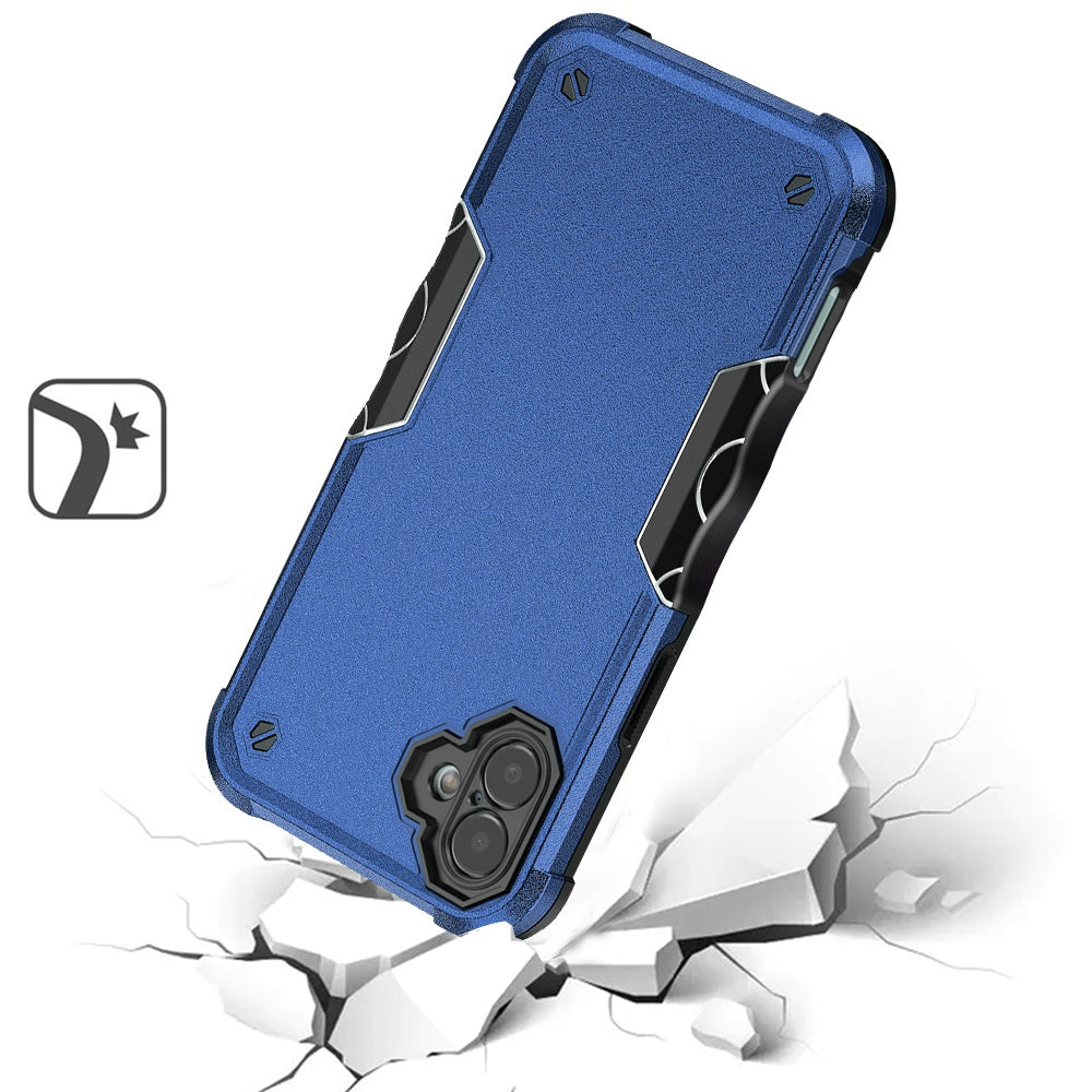 For Apple iPhone 16 Plus (6.7") Back Hybrid Slim Fit Thin Lightweight Shockproof Hard PC Bumper Frame 2in1 Armor Protection Case Cover