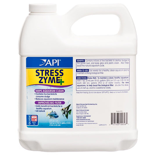 API Stress Zyme Plus Bio Filtration Booster [Aquarium Supplies] 64 oz