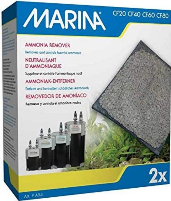 Marina Canister Filter Replacement Zeolite Ammonia Remover [Aquarium Supplies] 2 count