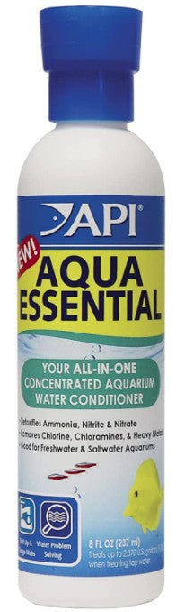 API Aqua Essential All-in-One Concentrated Water Conditioner [Aquarium Supplies for Aquarium] 80 oz (10 x 8 oz)