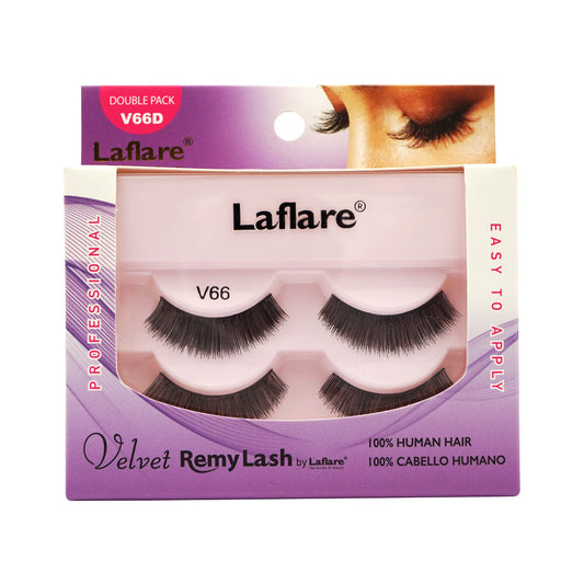 LAFLARE Velvet Remy Lash - Double Packs [False Eyelashes] V66D