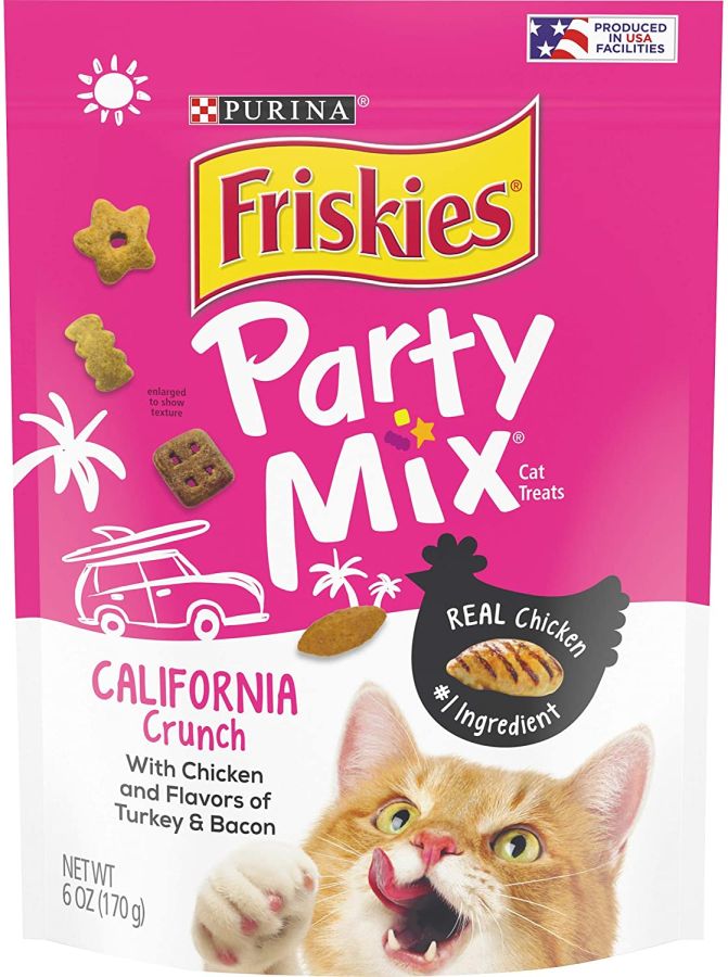 Friskies Party Mix Crunch Treats California Crunch [Cat Treats] 6 oz