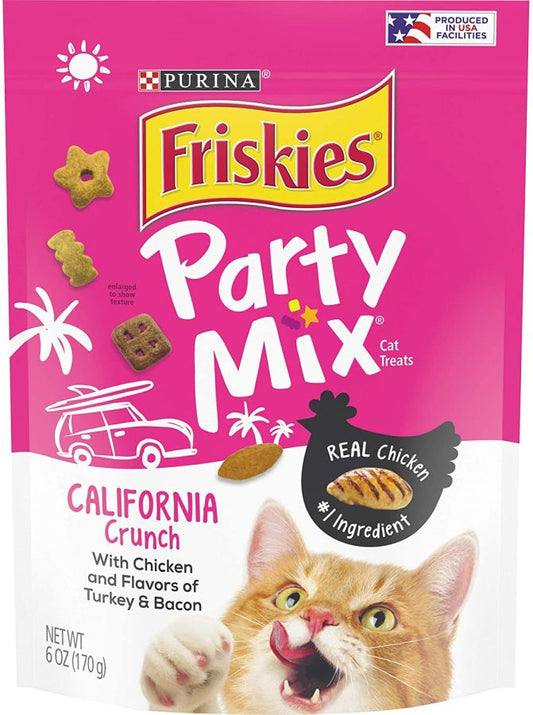 Friskies Party Mix Crunch Treats California Crunch [Cat Treats] 6 oz