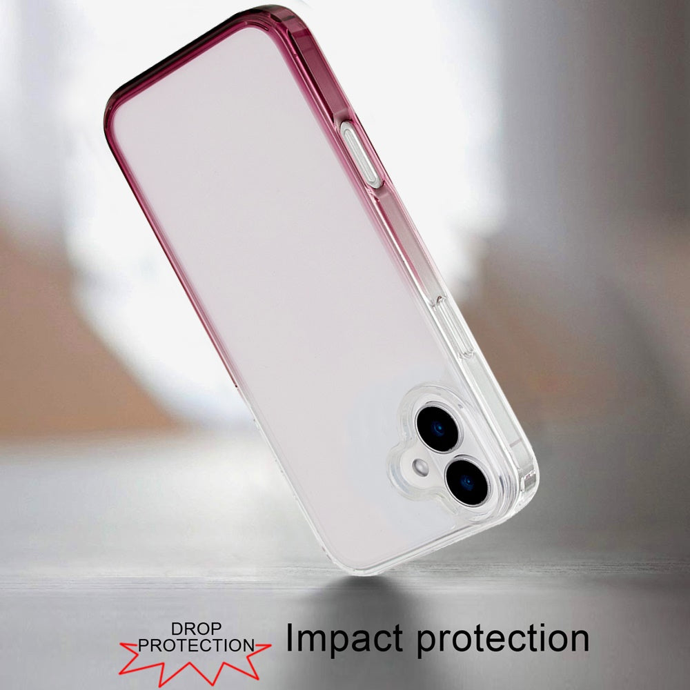 For Apple iPhone 12 / 12 Pro Premium Gradiant Space Two Tone Hybrid TPU Magnetic [Compatible with Magsafe] Shockproof Protective Case Cover