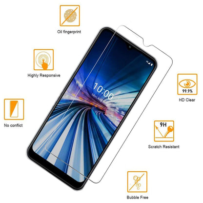 For Cricket Debut S3 Tempered Glass Screen Protector, Bubble Free, Anti-Fingerprints HD Clear, Case Friendly Tempered Glass Film Case Cover Clear