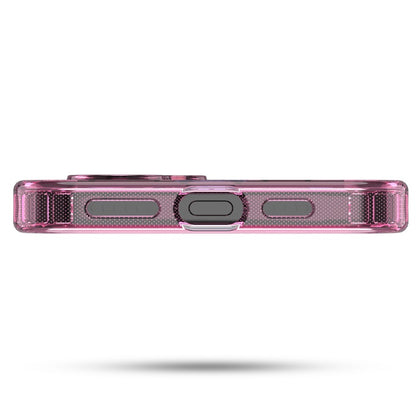 For Ultra-sleek Hybrid Slim Hard PC & TPU Compatible with MagSafe, Magnetic Protective Phone Case for Apple iPhone 16 - Transparent Pink Case Cover Pink