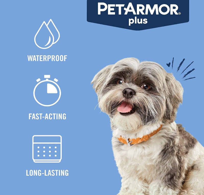 PetArmor Plus Flea and Tick Treatment for Small Dogs (5-22 Pounds) [Dog Supplies] 3 count