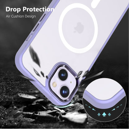 For Apple iPhone 16 Plus (6.7") Compatible with MagSafe [Strong Magnetic] Slim Translucent Matte Back TPU Shockproof Case Cover