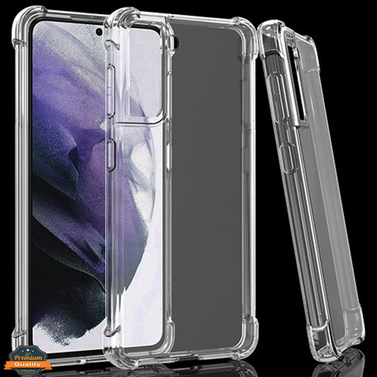 For Samsung Galaxy A16 5G HD Crystal Clear Hybrid TPU [Four-Corner Protective] Rubber Silicone Gel Transparent Case Cover Clear