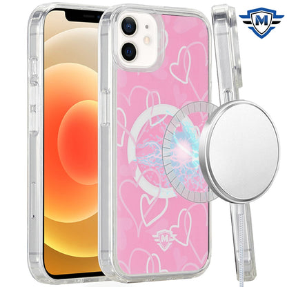 For Apple iPhone 12 / 12 Pro Premium Cute Pattern Design Magnetic Durable Shockproof SlimTPU Hard Back [Compatible with Magsafe] Case Cover