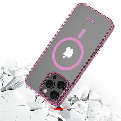 For Ultra-sleek Hybrid Slim Hard PC & TPU Compatible with MagSafe, Magnetic Protective Phone Case for Apple iPhone 16 Pro - Transparent Pink Case Cover Pink